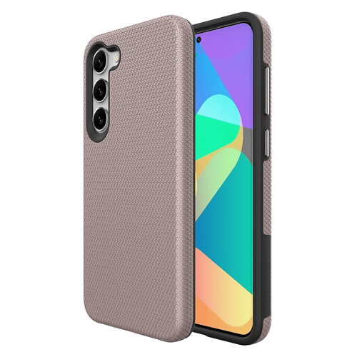 Triangle Shockproof Case With Anti Slip Grains for Samsung Galaxy A17 / A16 / A26 5G – Rose Gold